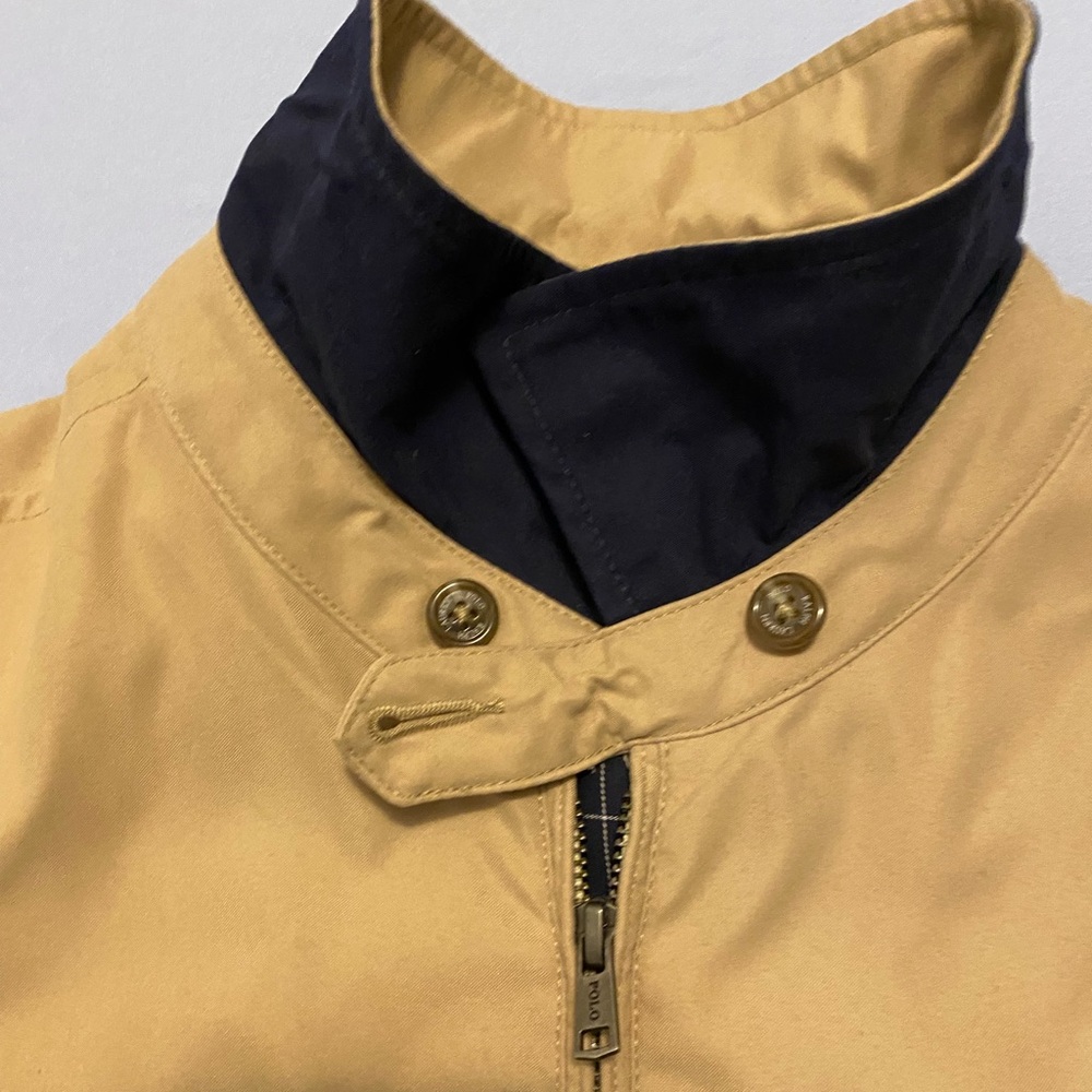 Polo Ralph Lauren Men’s Bi-Swing Jacket Windbreaker Khaki Tan Brown Large - Picture 6 of 14